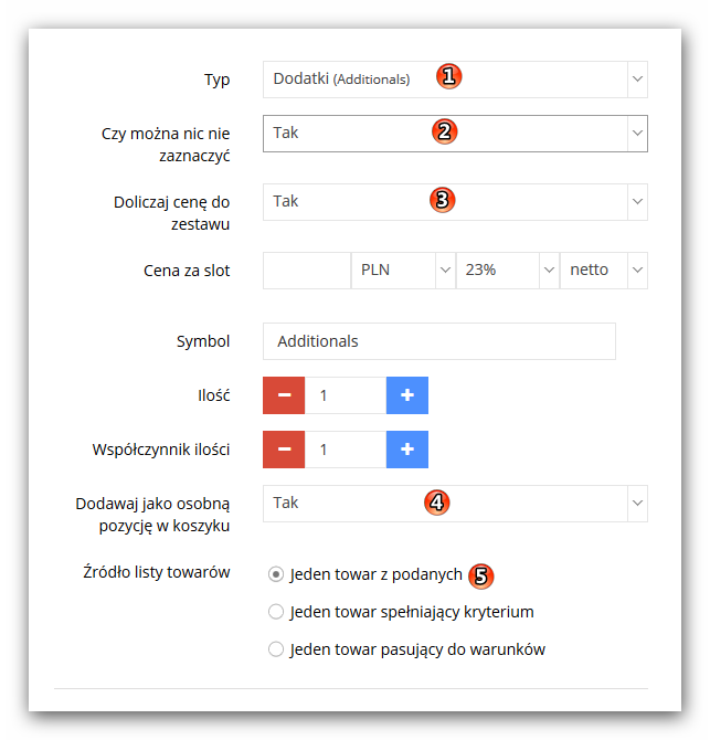 backend - dodatki ecommerce - panel administracyjny